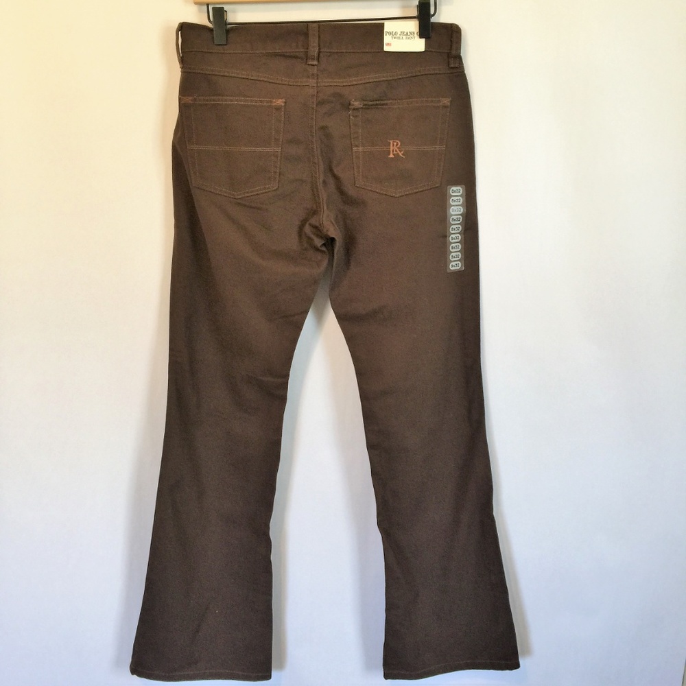POLO JEANS CO Midrise Twill Cotton Pants - Picture 3 of 6